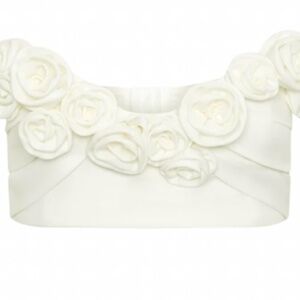 Meshki paloma rose crop top - white